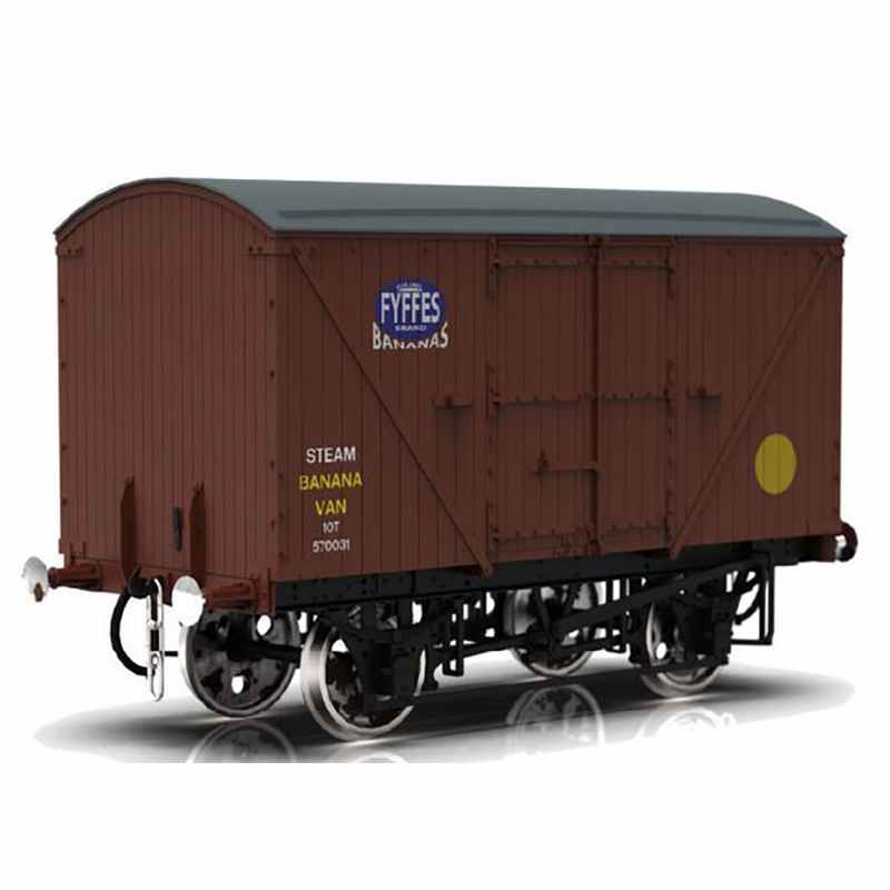 Dapol O Gauge 10' Chassis Wagon B881127 Fyffes Banana Van Bauxite